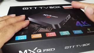 MXQ Pro 4K Android TV Box Unboxing [upl. by Skyler290]