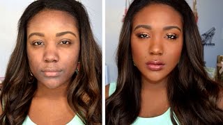 HOW TO Makeup Tips For Black Women  Everyday Makeup Tutorial Routine for Dark Skin [upl. by Laleb834]