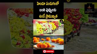 హిందూ పండుగలలో బంతి పువ్వులకు ఉండే ప్రాముఖ్యత Manasamskruthi Sampradayam  Telugu Devotional Videos [upl. by Nilyahs465]