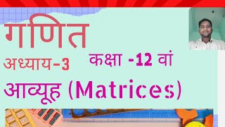 Matrix  Class 12thHindi medium आव्यूह NCERT MATHS CLASS 12th Chapter 3 Matrices [upl. by Kariotta138]