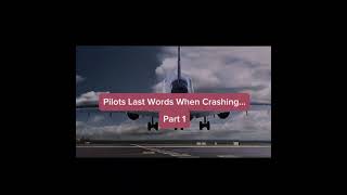 Pilots last words before crashing… aviation plane crash planecrash animation [upl. by Annala]