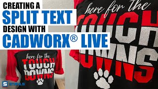 How to Create a Split Text Design with CadworxLIVE [upl. by Rentschler253]