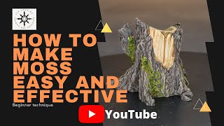 How To Make Moss Effects for Terrain Miniatures and Bases [upl. by Gerty]