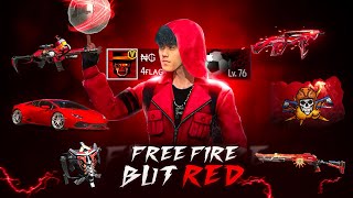 FREEFIRE BUT ONLY RED CHALLENGE IN SOLO VS SQUAD🍷🪂ZEROX FF [upl. by Paley]