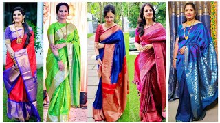 Latest silk Saree Design  Designer Silk Sarees  Silk Saree Ideas  Silk Sarees saree sarees [upl. by Sylram]