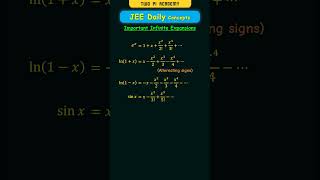 Maclaurin Series  Important Infinite Expansions jeedailyconcepts limitsandderivatives [upl. by Xam]