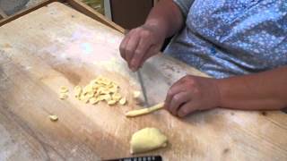 Making Pasta Shells by Hand  Bari Italy [upl. by Nyvets]