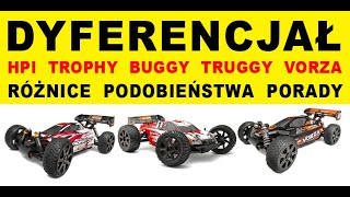 DYFERENCJAŁ  HPI Trophy Flux buggy truggy Vorza Różnice podobieństwa modyfikacje [upl. by Yreved]