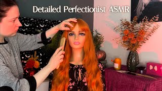 ASMR Perfecting You For A Dinner Party  Hair Brushing Hair Fixing Makeup JewelleryLint Rolling [upl. by Naujak]