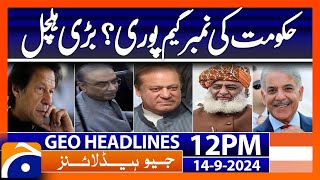 Geo News 12 PM Headlines  14th Sep 2024 [upl. by Terag]