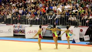 Maia FIG Acro World Cup 2016 W3 Dynamic France [upl. by Laehctim]