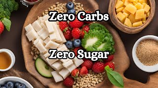 Zero Carbs Zero Sugar Unveiling the Healthiest Foods for Your Plate [upl. by Leuamme]