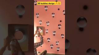 3D bubbles wall painting design 💥🔥🤩 bollywood song music love art homedecor wallart love [upl. by Zinnes935]