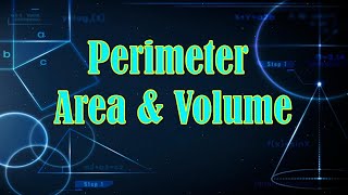 Perimeter  Area and volume l class 5 Maths CBSE [upl. by Hteb]