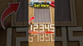 How to set all number in the framemini wood toywood working art skillshand craft ideas shorts [upl. by Alebasi]