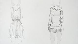 How to Draw Manga Clothing Folds request [upl. by Nudd]