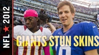 Giants vs Redskins 2012 After RG3 Leads Skins to Clutch TD Eli and Victor Cruz Strike Back [upl. by Albur]