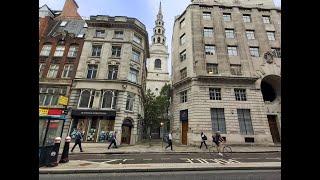 Church of journalists and printers St Brides off Fleet Street [upl. by Leopold]