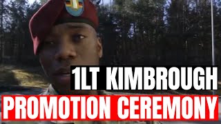 1LT Kimbrough Promotion Ceremony [upl. by Torey]