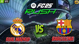 EA SPORTS FC25  BARCELONA vs MADRID FT MBAPPE  FULL MATCH RUSH GAMEPLAY  ULTRA GRAPHICS fc25 [upl. by Simaj]