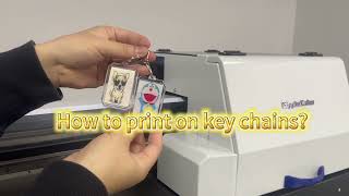 RC6090PRO A1 6090 UV Key chain printing [upl. by Hassett]