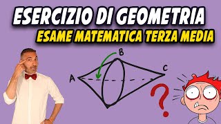 Solidi di rotazione  Esercizio di geometria per lesame di terza media  Mr Supplento [upl. by Ajssatan]