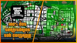 O QUE ACONTECE SE EU DOMINAR 100 DOS TERRITÓRIOS DO GTA SAN ANDREAS [upl. by Timotheus41]