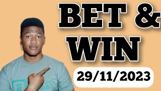 FOOTBALL PREDICTIONS TODAY 29112023 SOCCER PREDICTIONS TODAY  BETTING TIPS footballpredictions [upl. by Tare634]