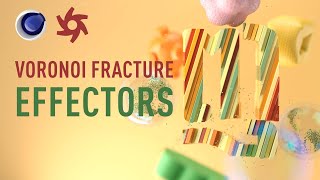 Cinema 4D Tutorials  Voronoi Fracture  Effectors  3D Type with Letter Nyo quotអក្សរ ញquot [upl. by Akined820]