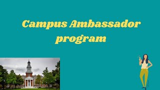 Campus Ambassador Program kya hota hai [upl. by Junius]