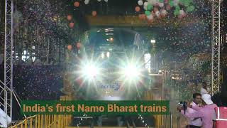 Indias first Namo Bharat trains reaching Modinagar SOON [upl. by Erme]