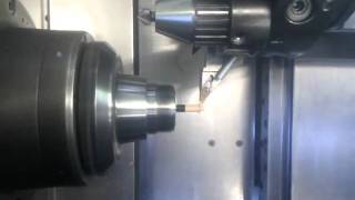 Bleistift anspitzen  Spinner SB CNC Drehmaschine Sharpen a Pencil on a Spinner SB CNC Lathe [upl. by Dania]