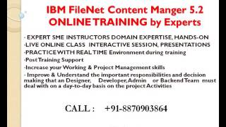 IBM FileNet Content Manger5 2 Training and Support [upl. by Frey963]