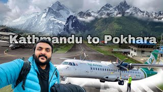 ₹1800 Kathmandu to Pokhara in 22 minutes  Yeti Airlines Review  Nepal Domestic flight Experience [upl. by Enawtna119]