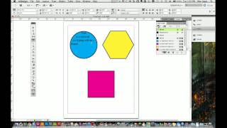 Adobe Indesign CS5 Tutorial  How to Place Text In Shapes [upl. by Gerdy]