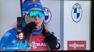 Stina Nilsson 3✨️ Sprint kontiolahti SkidskytteBiathlon world cup 2122 [upl. by Knowles]