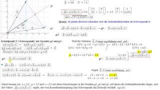 Vektorrechnung  Schwerpunkt vom Dreieck [upl. by Htrow]