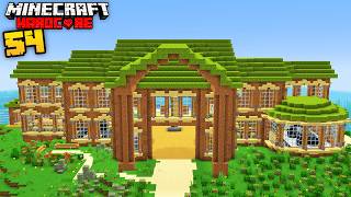 I Built a MANSION out of DIRT in Minecraft Hardcore [upl. by Caundra]