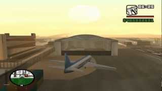 Gta San Andreas  Where to find big plane [upl. by Enelehcim115]