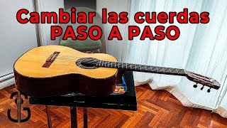 Cambiar las cuerdas a tu guitarra paso a paso [upl. by Sihun]