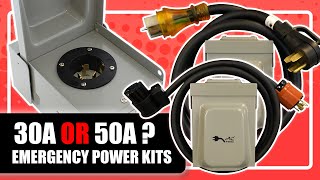 30 Amp vs 50 Amp Inlet Box  Which One Is Right for You  Emergency Power Kits [upl. by Nobe]