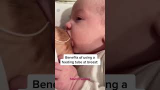 Have you used a supplemental nursing system🤱 breastfeeding babycare newborn lactationsupport [upl. by Church]