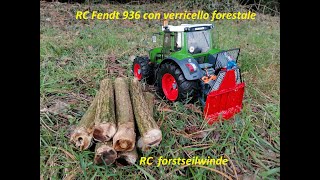 RC Fendt 936 con verricello forestaleForstseilwinde [upl. by Hanas10]