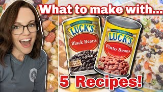 5 DELICIOUS BEAN recipes Cooking with BEANS [upl. by Phelgen]