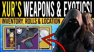 Destiny 2 XURS NEW WEAPONS amp ARMOR 29th December Xur Inventory  Rare Loot Armor amp Location [upl. by Bradman]