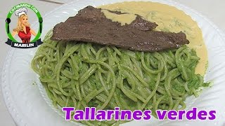 Tallarines Verdes  Mi estilo  Cocinando con Marilin [upl. by Dilly]