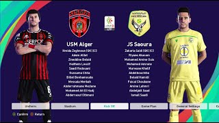 USM Alger vs JS Saoura II 🔴 PES Gameplay 🔴II [upl. by Mills]