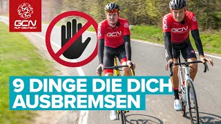 9 Fehler die dich LANGSAM machen  Schneller Radfahren [upl. by Rachele302]