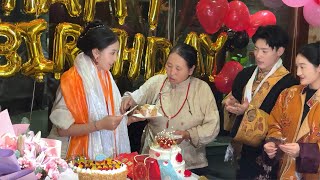 Beautiful Tibetan lady  Sulas birthday party some highlights [upl. by Culbertson725]