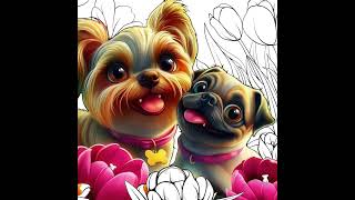 LOVE YOUR PET dog love mypet coloring youtubeshorts youtubevideo fyp fypシ゚ [upl. by Arit454]